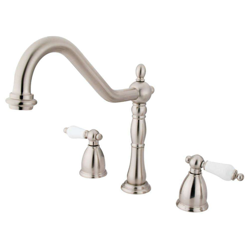 Kingston Brass KB1798PLLS Widespread Kitchen Faucet