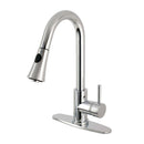 Kingston Brass LS8721DL Sg-Hnd Pull-Down Kitchen Faucet