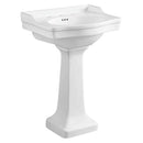 Kingston Brass VPB3248 Porcelain Pedestal Sink, White