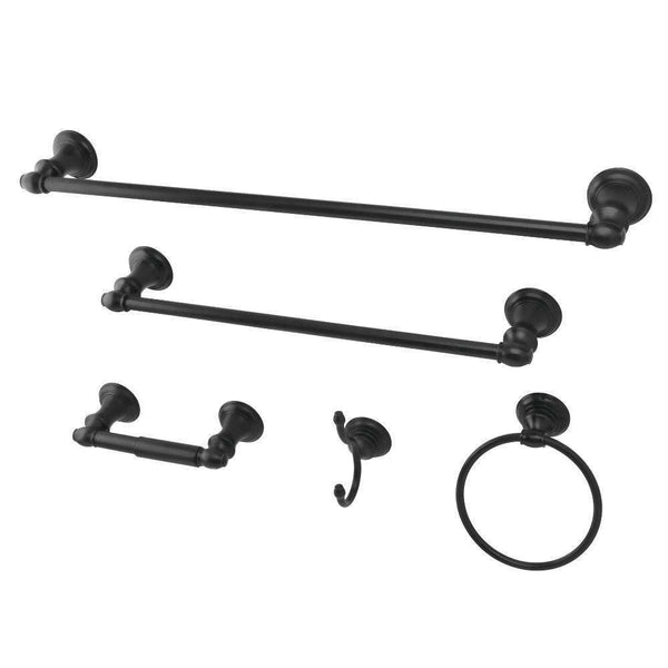 Kingston Brass BAHK2612478K Bathroom Hardware Combo, Black