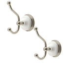 Kingston Brass BAK1117SN 2-Piece Robe Hook, Brushed Nickel