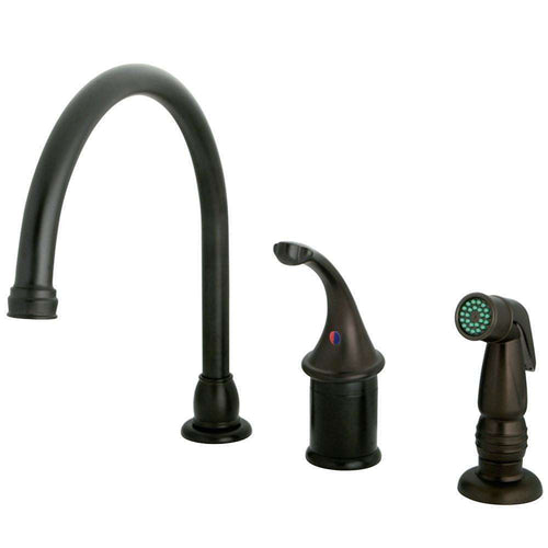 Kingston Brass KB3815GLSP Widespread Kitchen Faucet Bronze