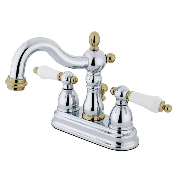 Kingston KB1604PL Heritage 4 in. Centerset Bath Faucet/