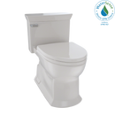 TOTO Eco Soir e One Piece Elongated 1.28 GPF Universal Height Skirted Toilet with CeFiONtect, Sedona Beige MS964214CEFG