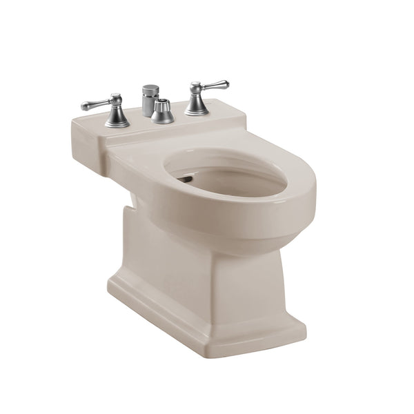 TOTO Lloyd Deck Mount Vertical Spray Flushing Rim Bidet, Cotton White BT930B#12