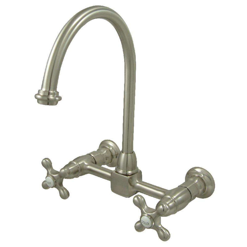 Kingston KS1298AX 8" Centerset Wall Mount Kitchen Faucet