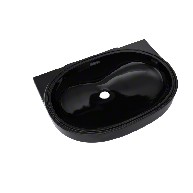 TOTO 19-11/16" x 13-3/4" Oval Undermount Bathroom Sink, Ebony LT546