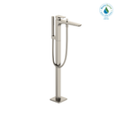 TOTO GE Single-Handle Free Standing Tub Filler with Handshower, Brushed Nickel TBG07306U