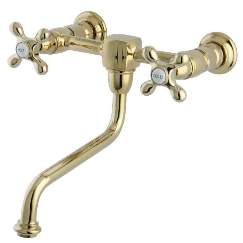 Kingston Brass KS1212AX Wall Mount Bath Faucet Brass