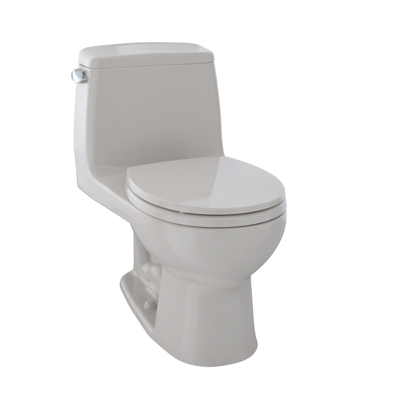 TOTO UltraMax One-Piece Round Bowl 1.6 GPF Toilet, Sedona Beige MS853113S