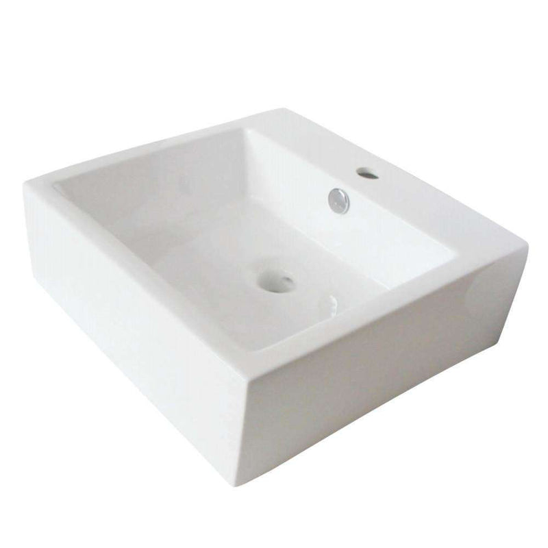 Kingston Brass EV4319 Vessel Sink, White