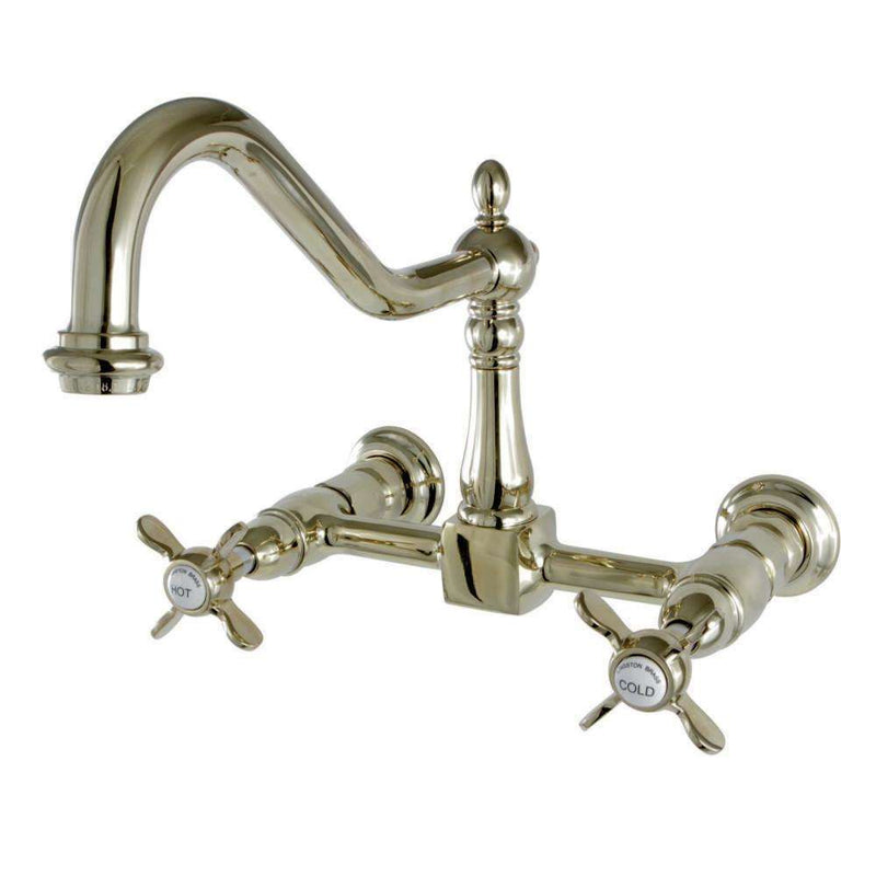 Kingston KS1242BEX 8" Centerset Wall Mount Kitchen Faucet