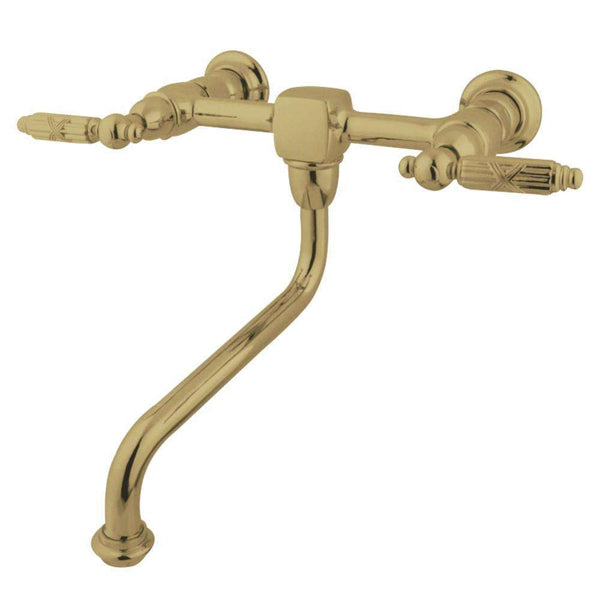 Kingston Brass KS1212GL Wall Mount Bath Faucet Brass