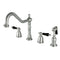 Kingston Brass KB1798PKLBS Widespread Kitchen Faucet