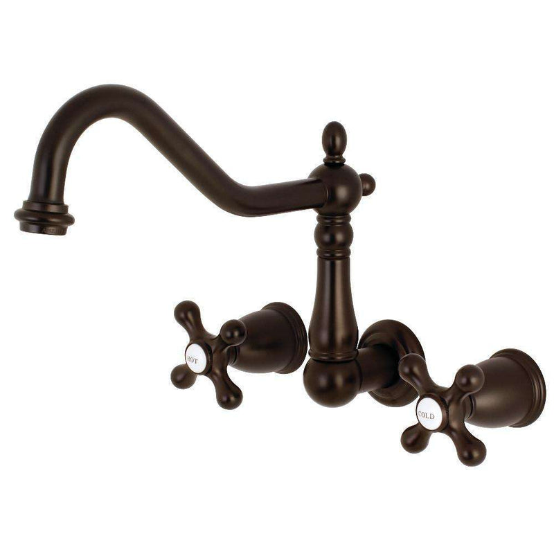 Kingston Brass KS1285AX Wall Mount Kitchen Faucet Bronze