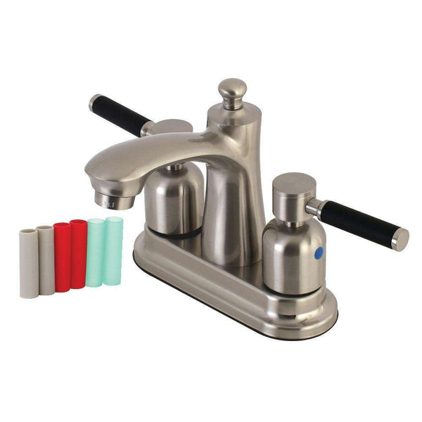 Kingston Brass FB7628DKL 4 in. Centerset Bathroom Faucet