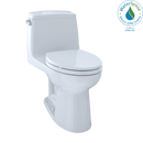 TOTO Eco UltraMax One-Piece Elongated 1.28 GPF ADA Compliant Toilet with Right-Hand Trip Lever, Cotton White MS854114ELR