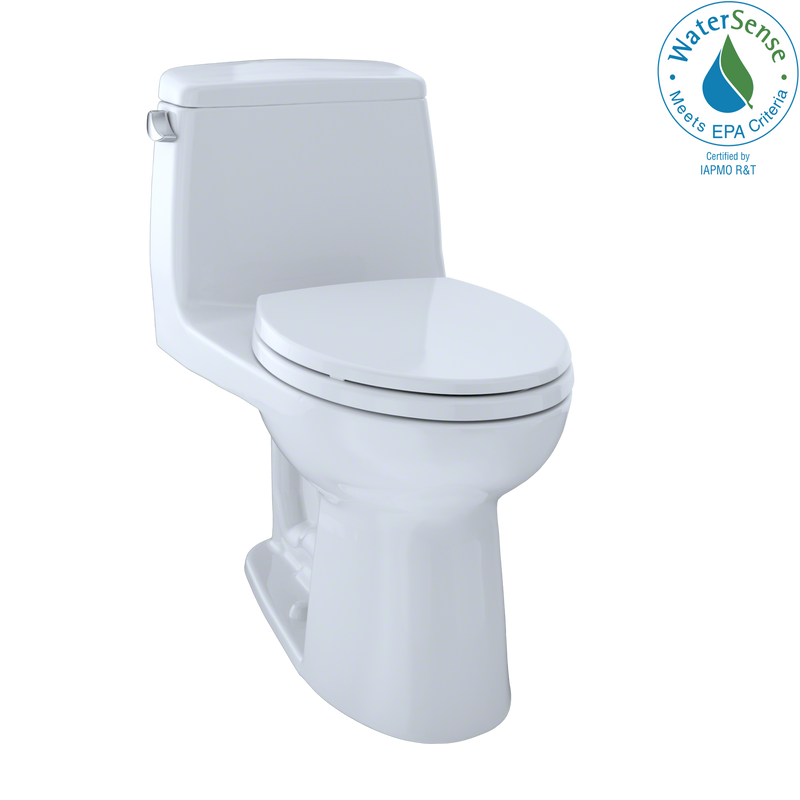 TOTO Eco UltraMax One-Piece Elongated 1.28 GPF ADA Compliant Toilet with Right-Hand Trip Lever, Cotton White MS854114ELR