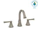 TOTO Vivian Alta Two Handle Widespread 1.5 GPM Bathroom Sink Faucet, Brushed Nickel TL220DD1H