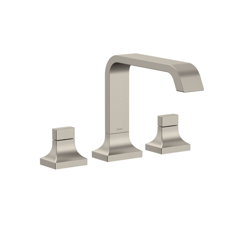 TOTO GC Two-Handle Deck-Mount Roman Tub Filler Trim, Brushed Nickel TG08201U