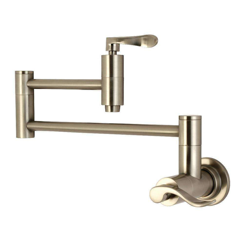 Kingston KS8108DFL Wall Mount Pot Filler Kitchen Faucet