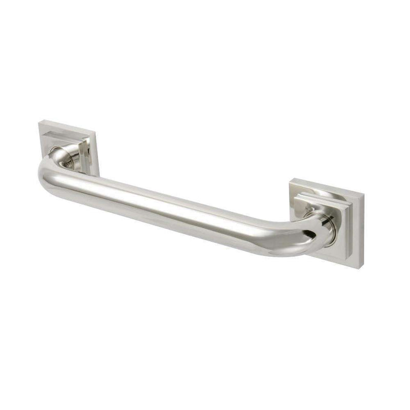 Kingston Brass DR614126 12" Decorative Grab Bar Nickel