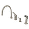 Kingston Brass KB818K8 Sg-Hnd Widespread Kitchen Faucet