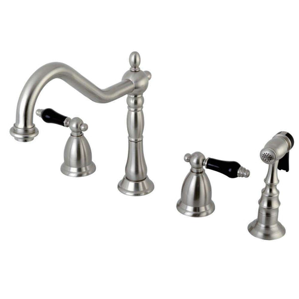 Kingston Brass KS1798PKLBS Widespread Kitchen Faucet