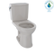 TOTO Drake II 1G Two-Piece Round 1.0 GPF Universal Height Toilet with CeFiONtect, Sedona Beige CST453CUFG#12