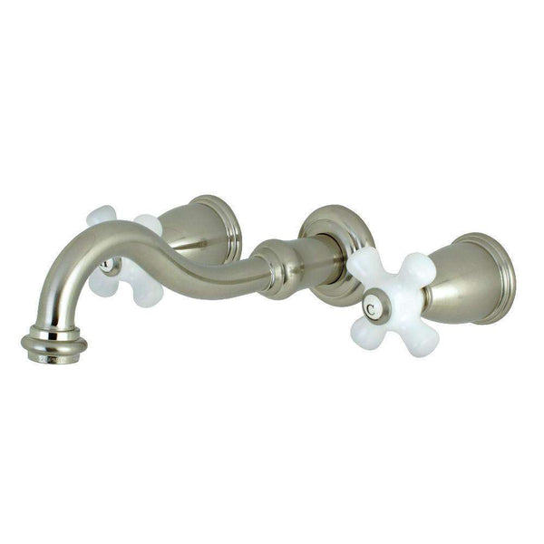 Kingston KS3128PX Vintage 2-Hnd Wall Mount Bath Faucet