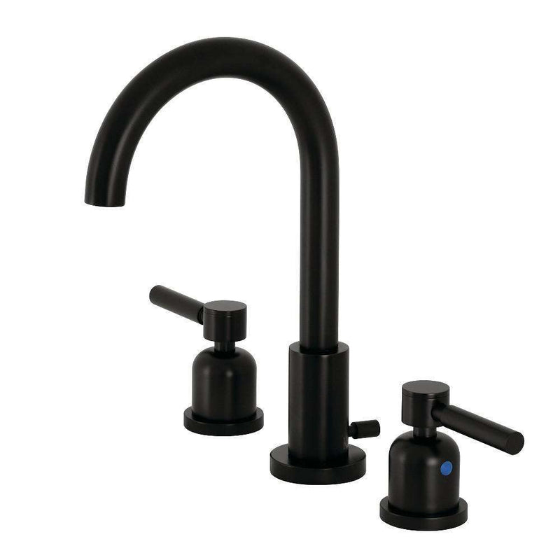 Kingston Brass FSC8920DL Widespread Bath Faucet, Matte Black