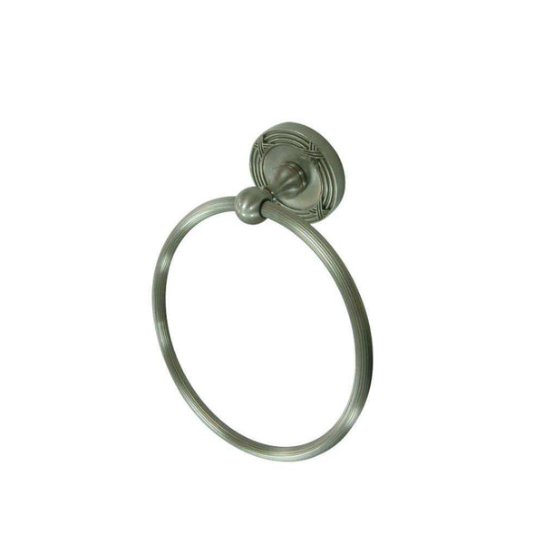 Kingston Brass BA9314SN Georgian Towel Ring, Brushed Nickel