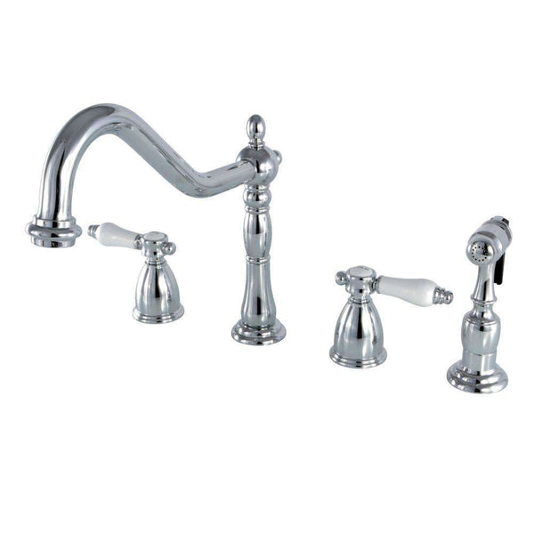 Kingston Brass KB1791BPLBS Widespread Kitchen Faucet