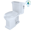 TOTO Promenade II 1G One-Piece Elongated 1.0 GPF Universal Height Toilet with CeFiONtect and Right-Hand Trip Lever, Cotton White MS814224CUFRG