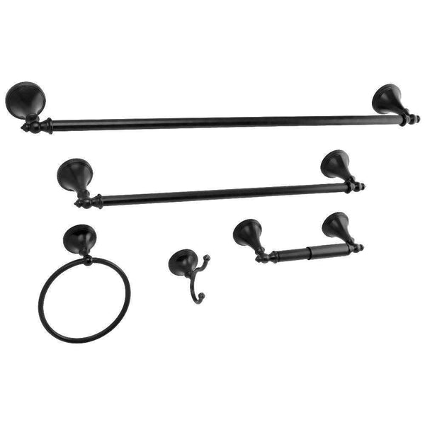 Kingston Brass BAHK1612478K Bathroom Hardware Combo, Black