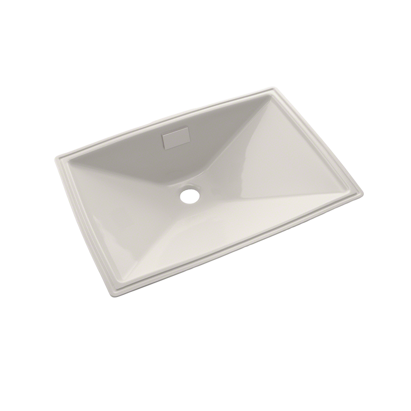 TOTO Lloyd Rectangular Undermount Bathroom Sink, Colonial White LT931