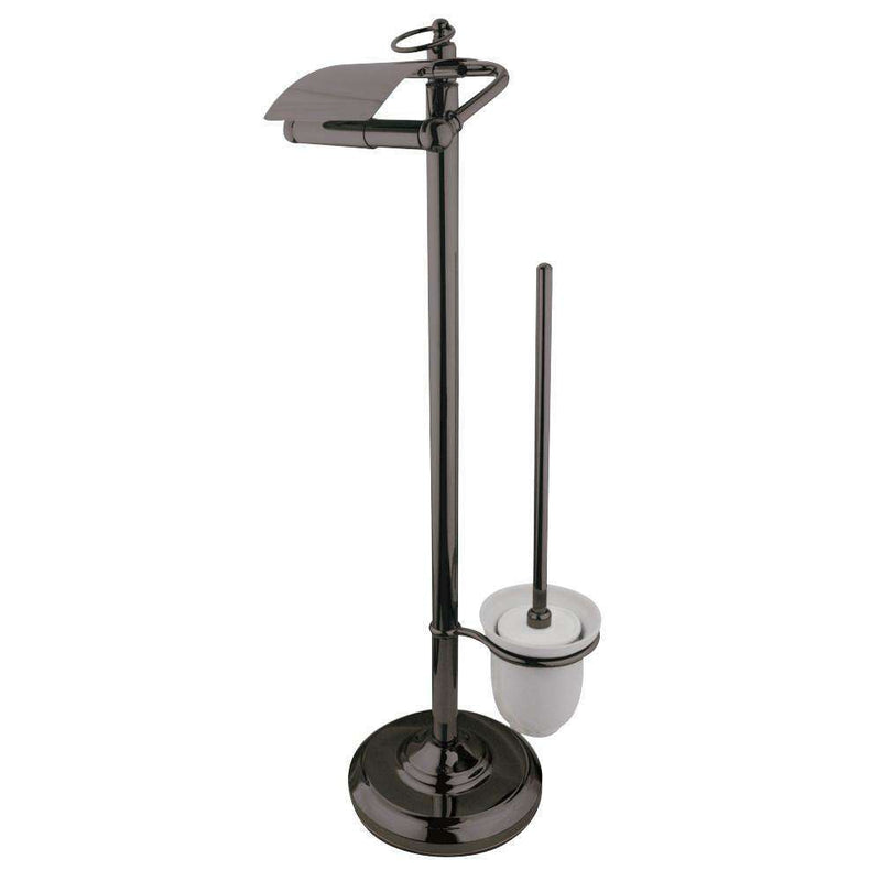 Kingston Brass CC2015 Toilet Paper Stand with Brush Bronze