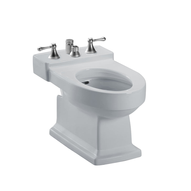 TOTO Lloyd Deck Mount Vertical Spray Flushing Rim Bidet, Cotton White BT930B