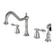 Kingston Brass KB1798TALBS Widespread Kitchen Faucet