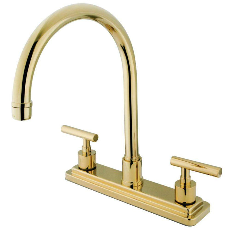 Kingston Brass KS8792CMLLS Centerset Kitchen Faucet Brass