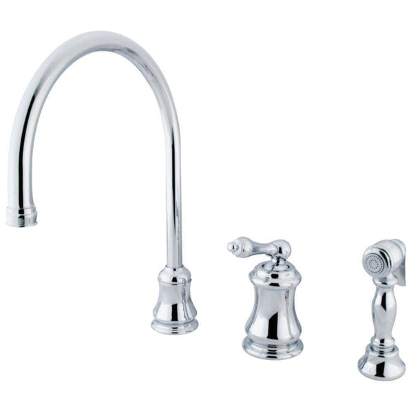 Kingston Brass KS3811ALBS Widespread Kitchen Faucet