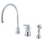 Kingston Brass KS3811ALBS Widespread Kitchen Faucet