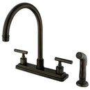 Kingston Brass KS8795CML Centerset Kitchen Faucet Bronze