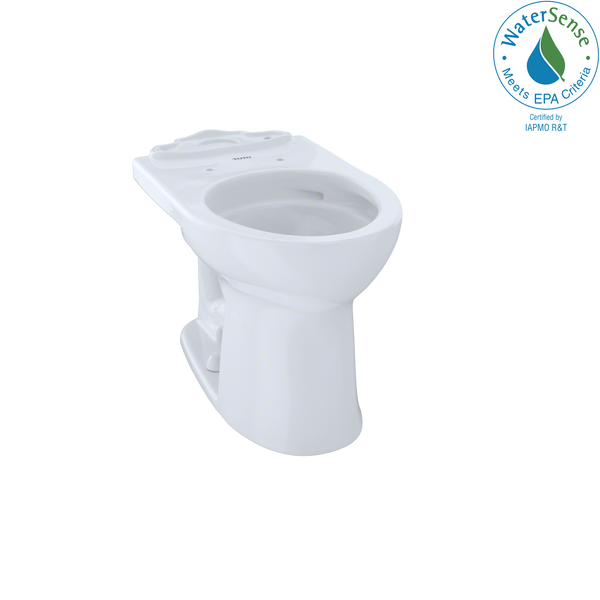 TOTO Drake II Universal Height Round Toilet Bowl with CeFiONtect, Cotton White C453CUFG#01