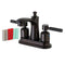 Kingston Brass FB7625DKL 4 in. Centerset Bath Faucet Bronze