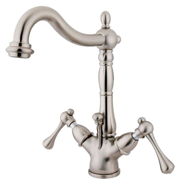 Kingston Brass KS1438BL 4 in. Centerset Bathroom Faucet