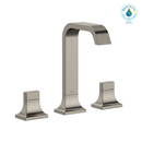 TOTO GC 1.2 GPM Two Handle Widespread Bathroom Sink Faucet, Polished Nickel TLG08201U