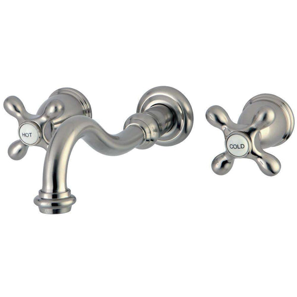 Kingston KS3128AX Vintage 2-Hnd Wall Mount Bath Faucet