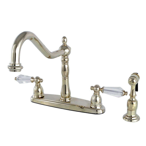 Kingston Brass KB1752WLLBS Centerset Kitchen Faucet Brass