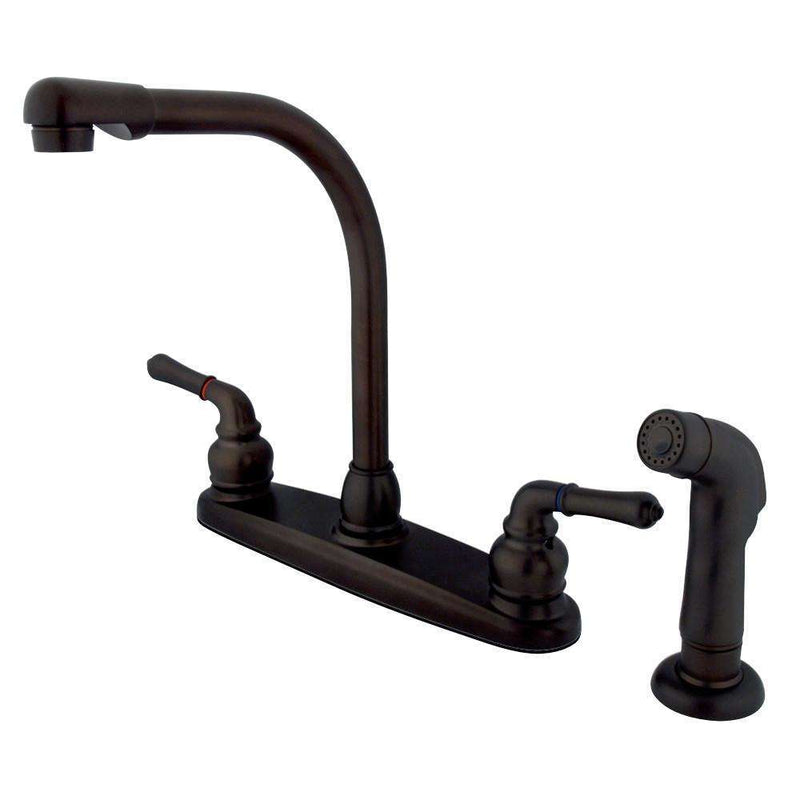 Kingston Brass GKB755SP Centerset Kitchen Faucet Bronze